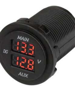 Sea Dog Dual Round Voltmeter Boat - 738153
